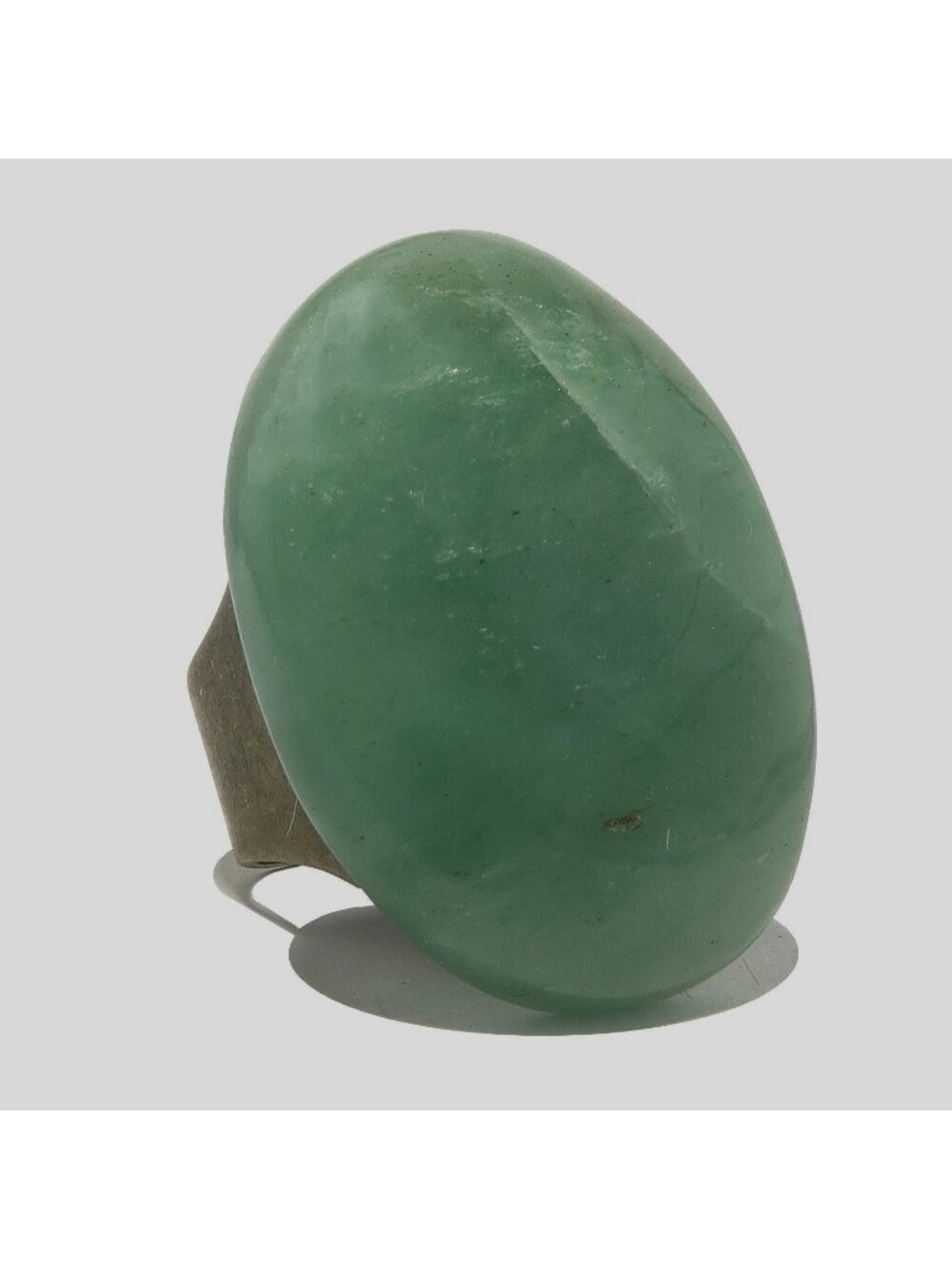 Green Aventurine Ring Big Bounty Bronze Adjustable Prosperity Statement Jewelry